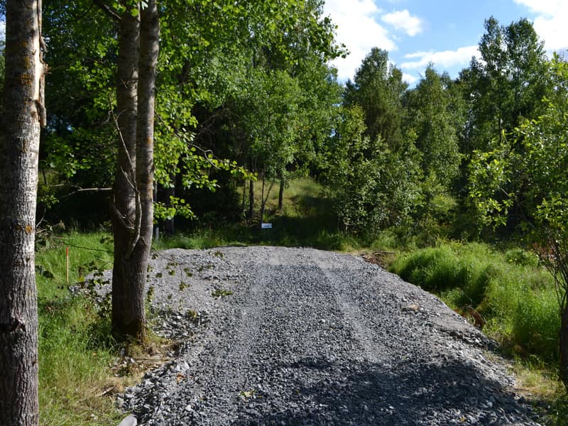 Vändplan vid tomterna