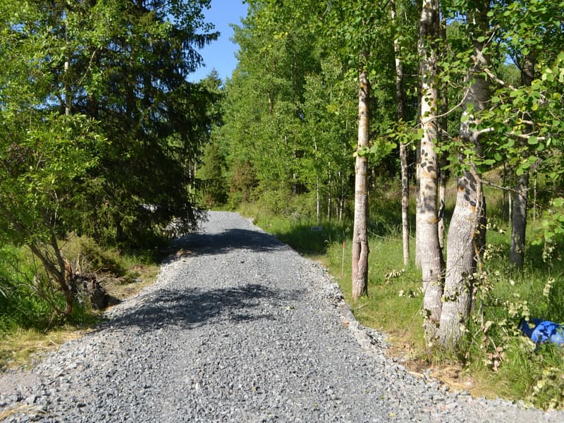 Väg fram till tomterna